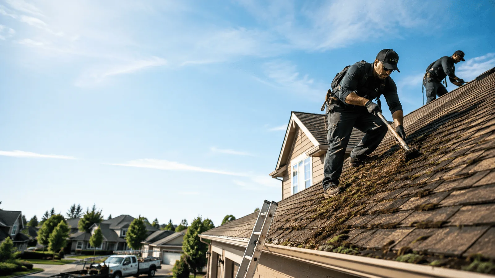 Roof Moss Removal in Rudolph, WI near me